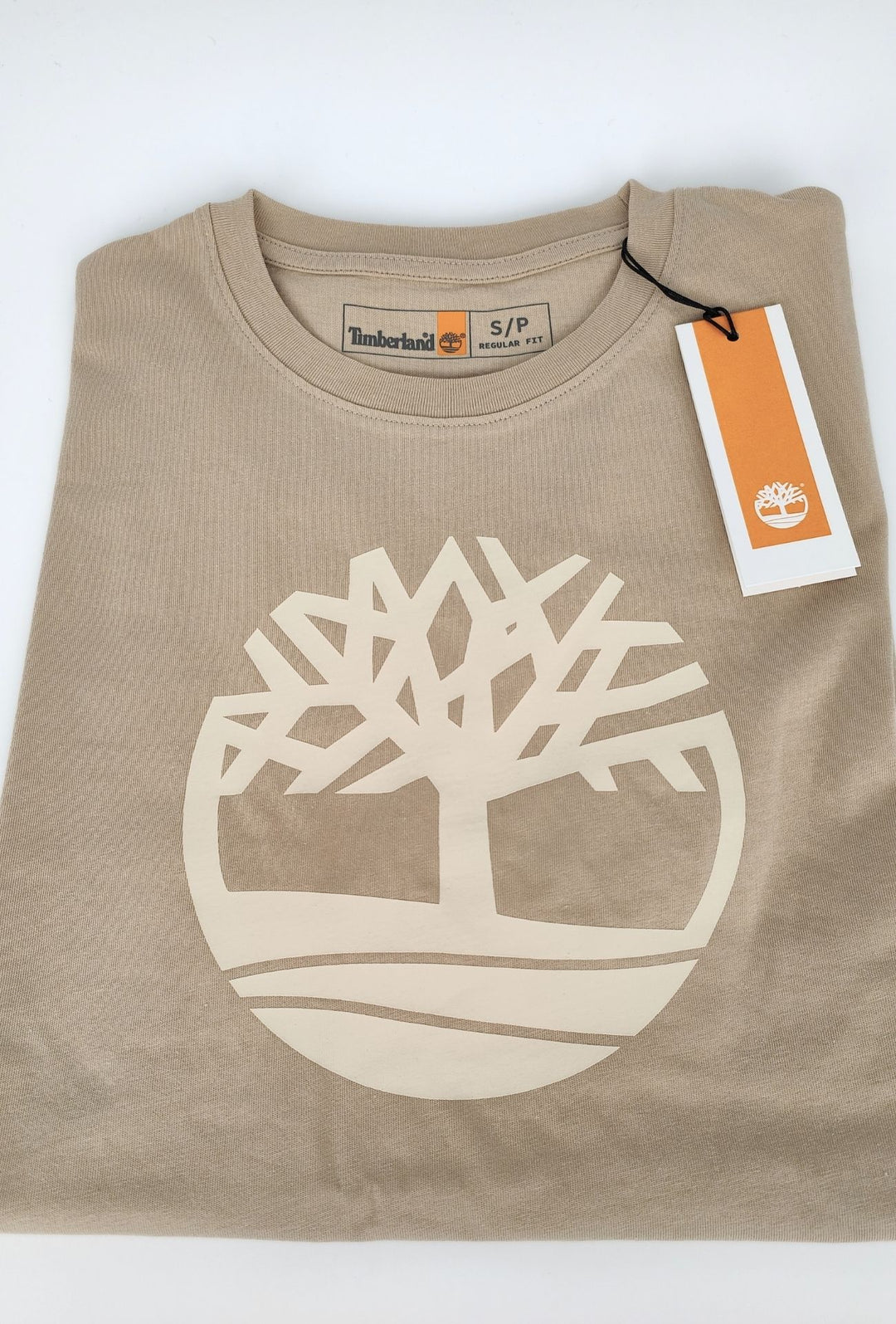 T-shirt uomo Timberland con logo stampato sul petto - BEIGE