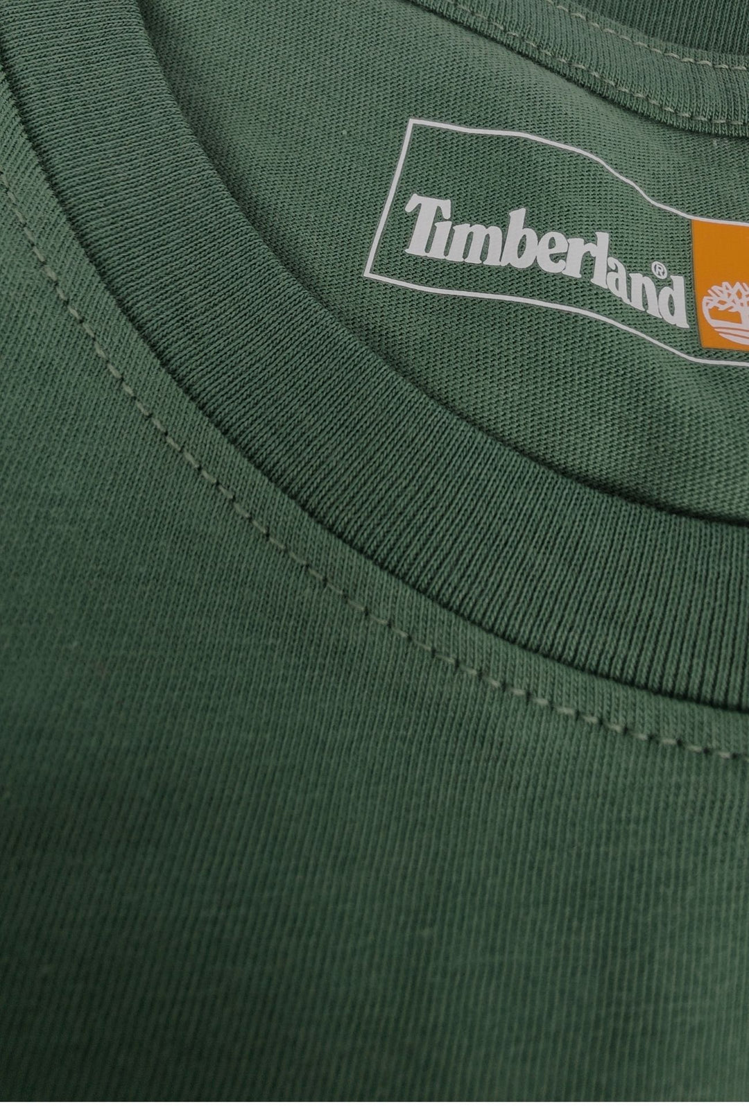 T-shirt uomo Timberland con logo stampato sul petto - VERDE