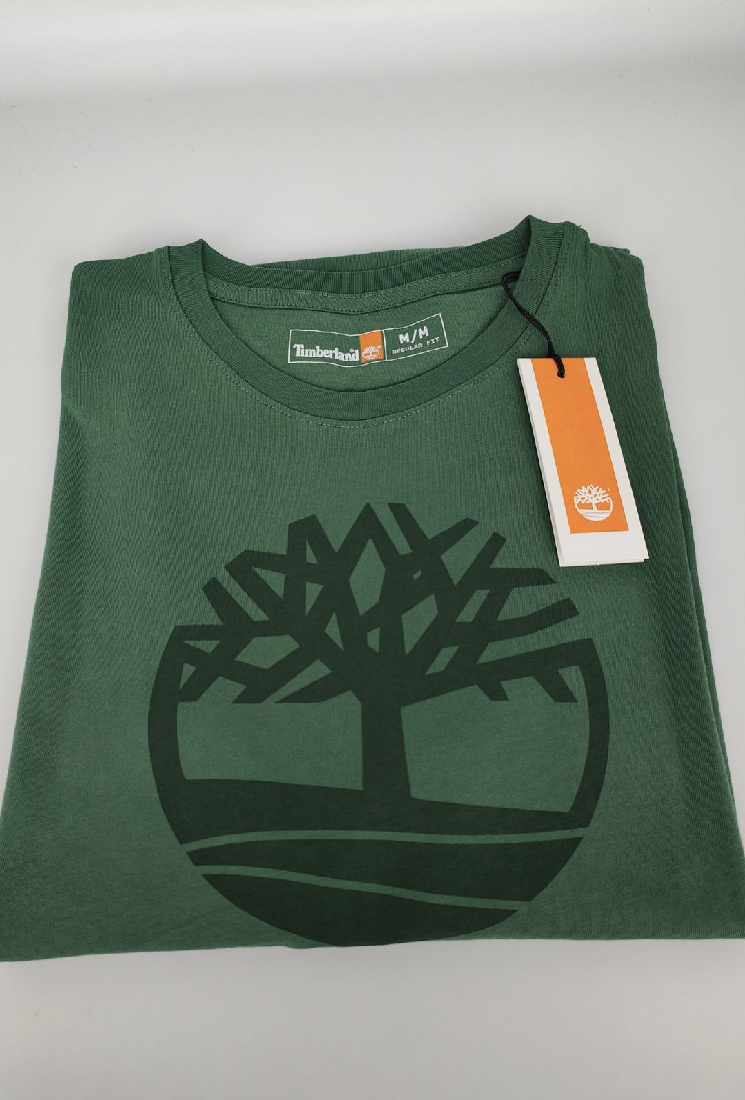 T-shirt uomo Timberland con logo stampato sul petto - VERDE