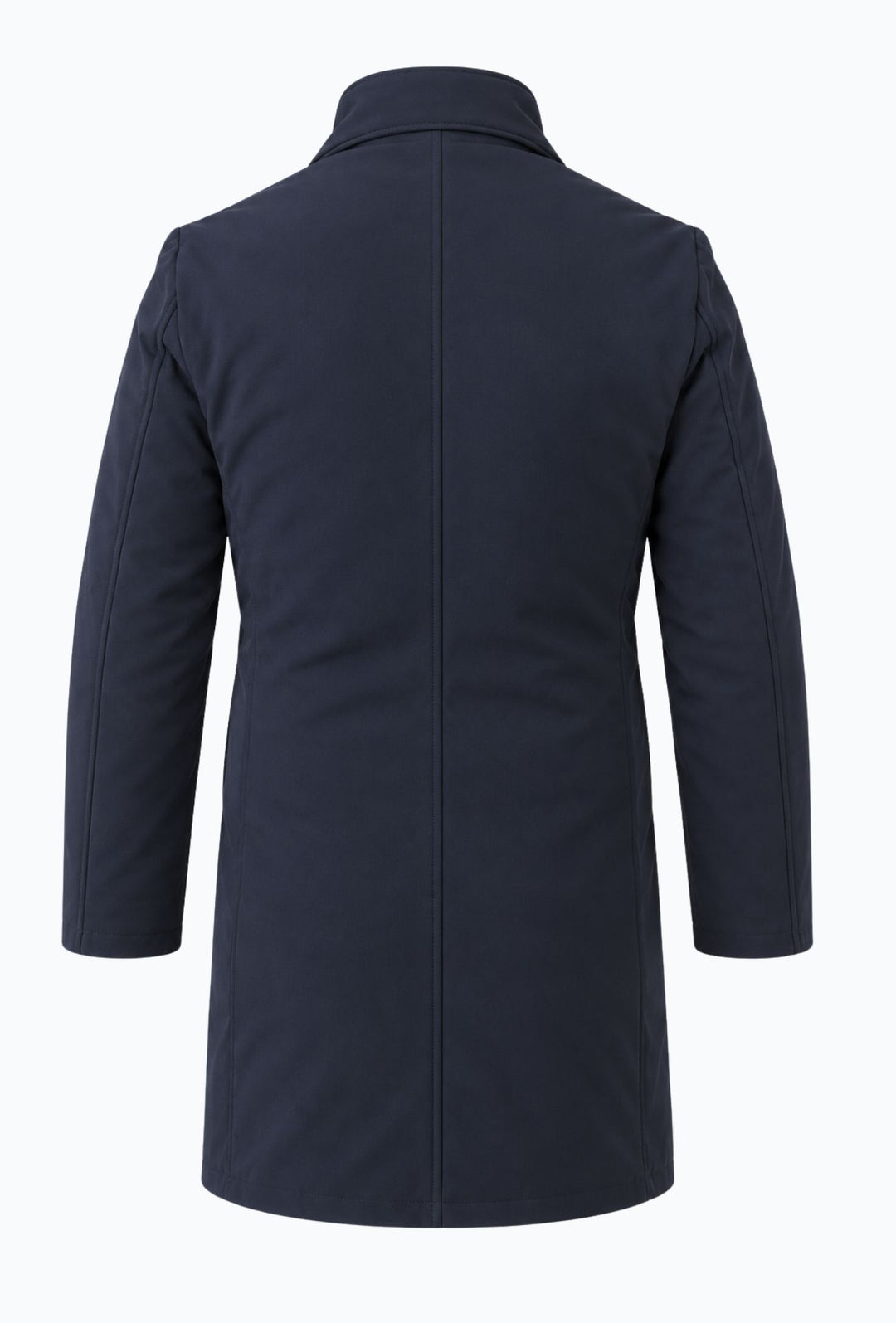 Trench Uomo invernale Double Face Tessuto tecnico  misto lana - BLU NAVY
