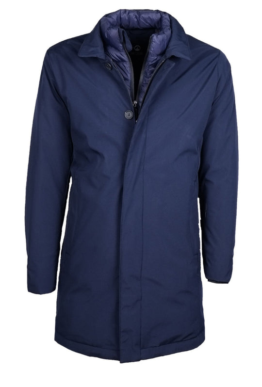 Trench Uomo Dresserd Giubbotto tessuto tecnico con piumino smontabile - BLU