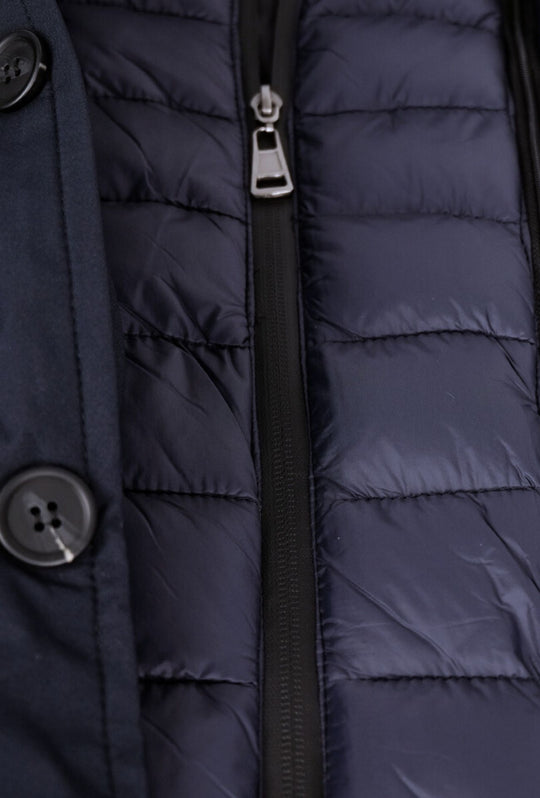 Trench Uomo Dresserd Giubbotto tessuto tecnico con piumino smontabile - BLU