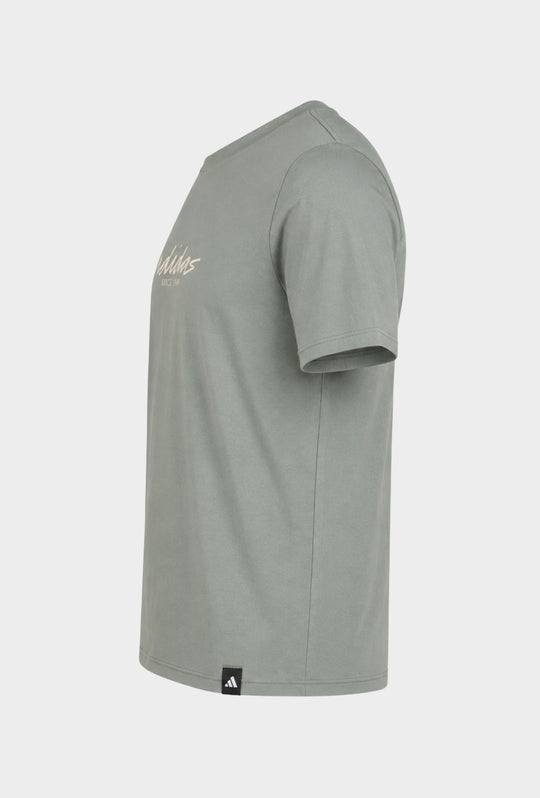 T-Shirt ADIDAS girocollo scritta centrale stampata colore bianco Regular Fit- SAME