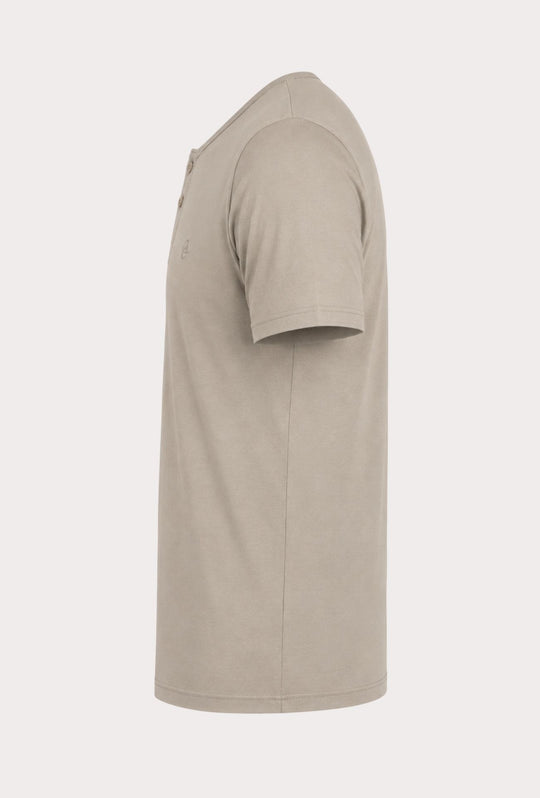 T-shirt Uomo Collo Serafino Aleandro La Corte - BEIGE