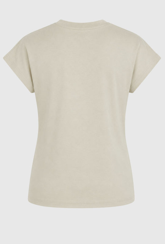 T-Shirt Donna Adidas in Cotone 100%- BEIGE