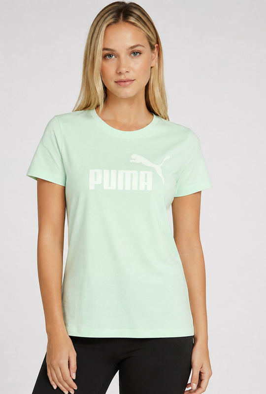 T-Shirt Donna Puma in Cotone 100% – VERDE MENTA