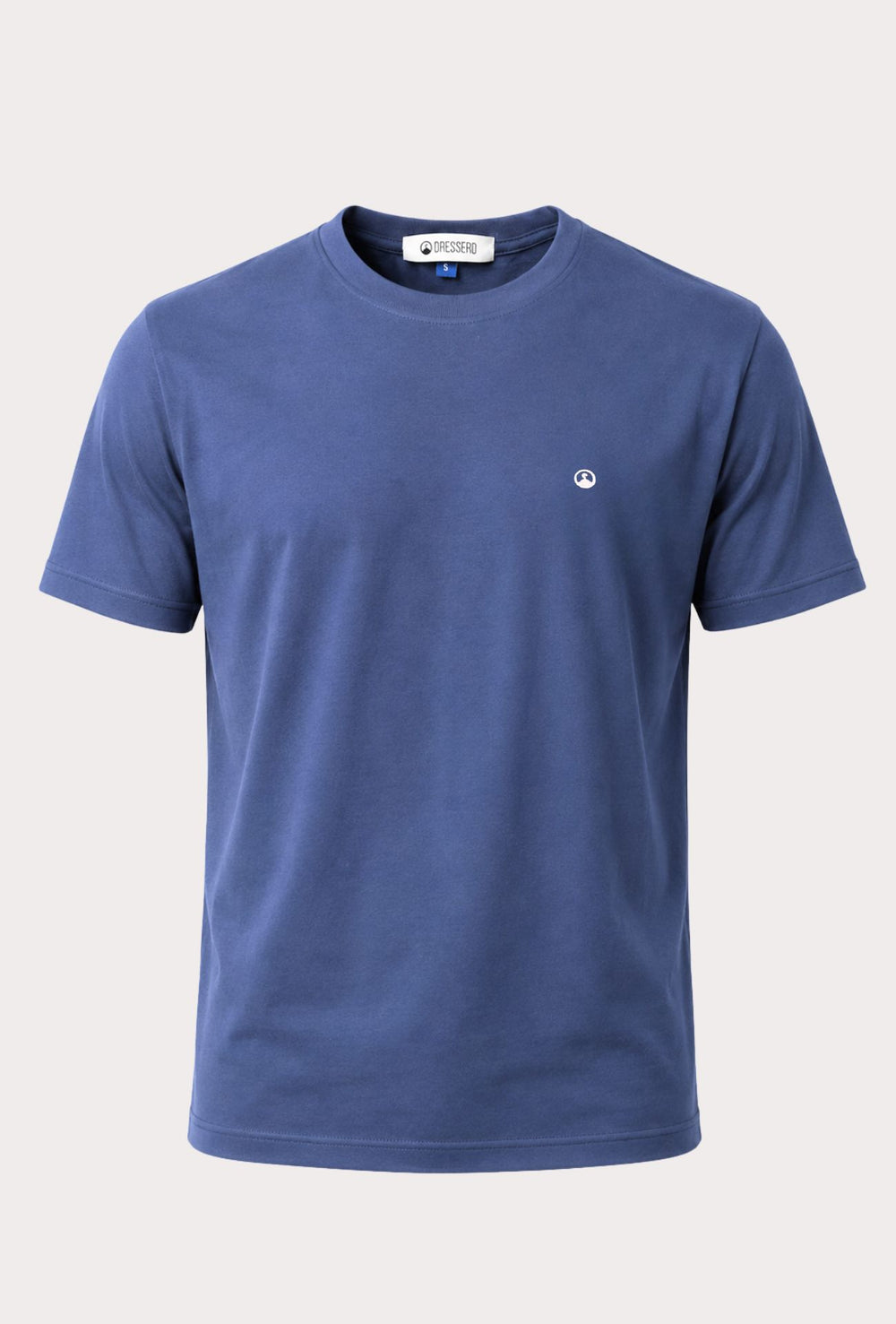T-Shirt Uomo  in 100% Cotone con Logo Ricamato-DRESSERD- AVIO