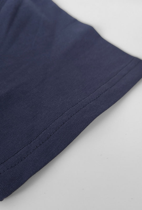 T-Shirt Uomo  in 100% Cotone con Logo Ricamato-DRESSERD- BLU NAVY