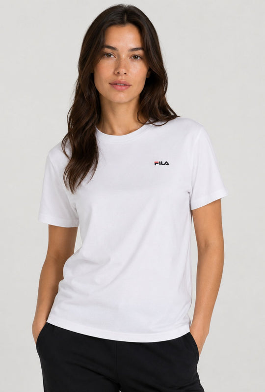 T-Shirt Donna FILA in Cotone 100% – BIANCO