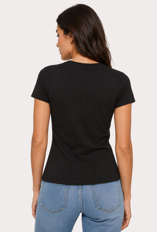 T-Shirt Donna GUESS JEANS -NERO