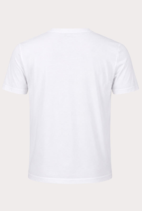 T- Shirt Uomo girocollo HENRY COTTON'S 100% cotone logo centrale stampato-BIANCO