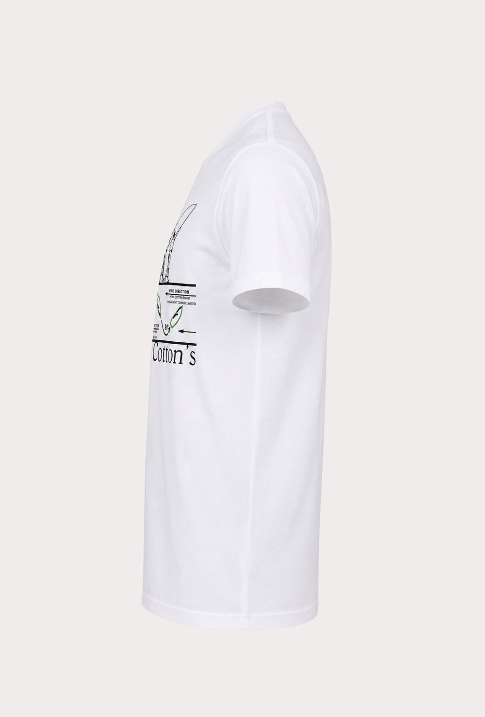 T- Shirt Uomo girocollo HENRY COTTON'S 100% cotone logo centrale stampato-BIANCO
