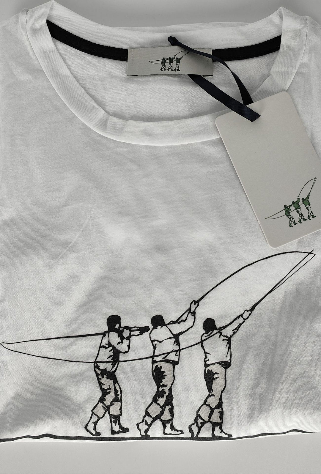 T- Shirt Uomo girocollo HENRY COTTON'S 100% cotone logo centrale stampato-BIANCO