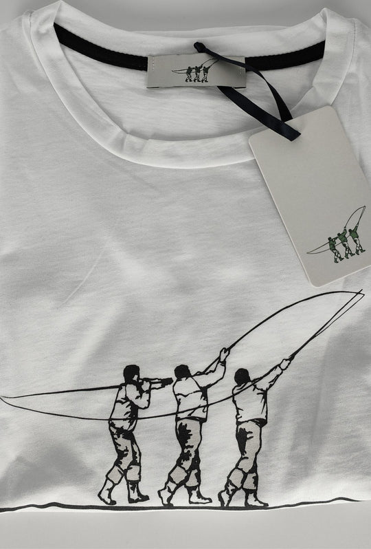 T- Shirt Uomo girocollo HENRY COTTON'S 100% cotone logo centrale stampato-BIANCO