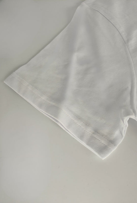 T- Shirt Uomo girocollo HENRY COTTON'S 100% cotone logo centrale stampato-BIANCO
