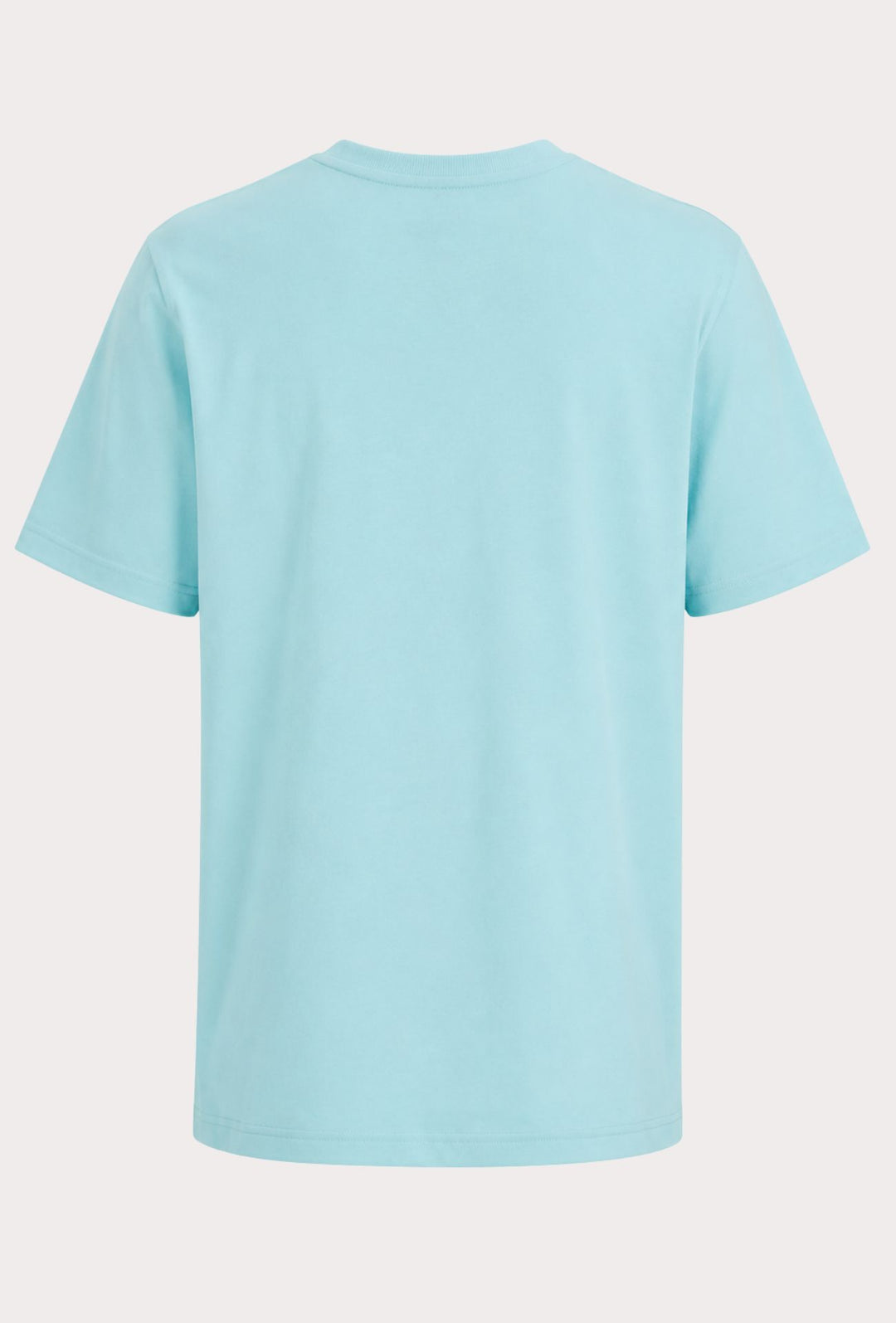 T-Shirt Uomo Regular Fit in Cotone Stretch HUGO BOSS Logo Gommato lato cuore- CELESTE
