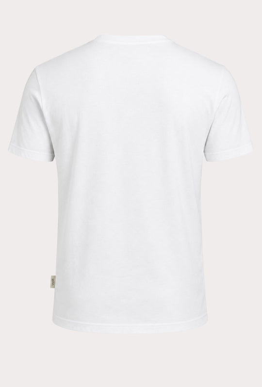 T-Shirt Uomo girocollo LIU.JO in cotone  con logo minimal Lato cuore- BIANCO