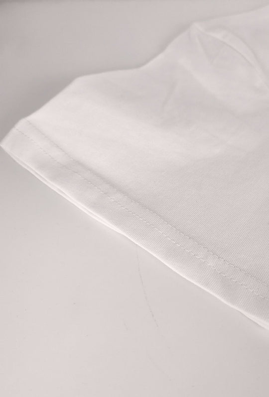T-Shirt Uomo  in 100% Cotone con Logo Ricamato-DRESSERD- BIANCO