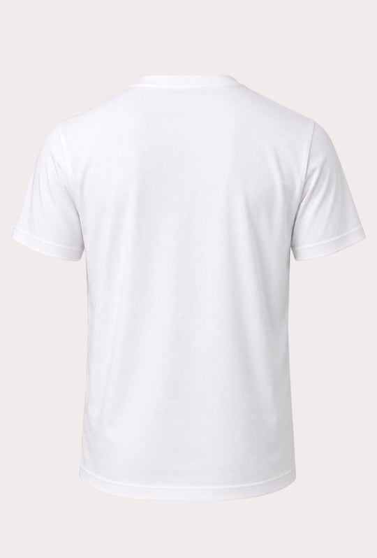 T-Shirt Uomo  in 100% Cotone con Logo Ricamato-DRESSERD- BIANCO