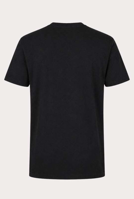 T-Shirt Uomo  in 100% Cotone con Logo Ricamato-DRESSERD- NERO
