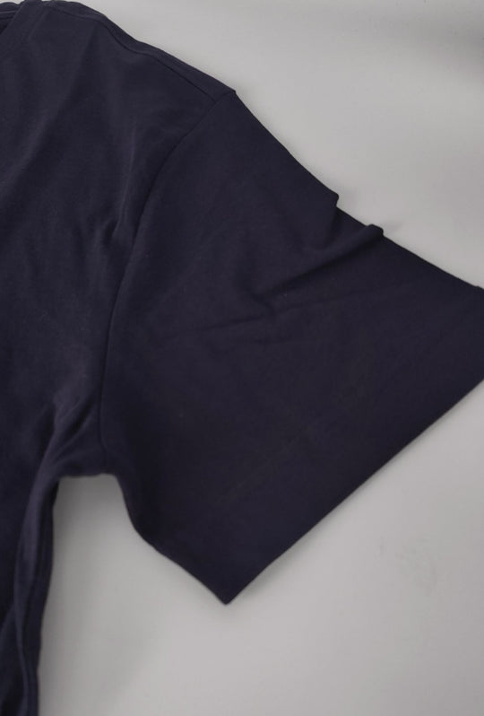 T-shirt Uomo Girocollo con Logo Stampato lato cuore NAVY SAIL in cotone- DARK BLUE