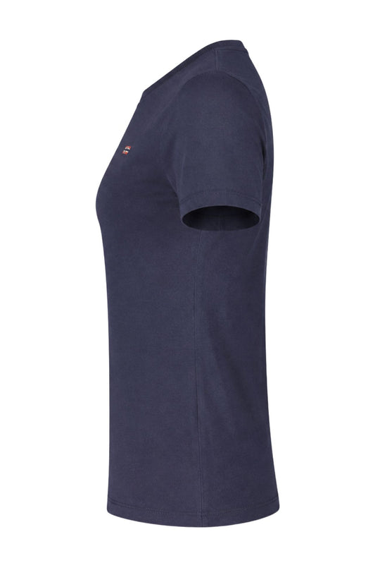 T-Shirt Donna Norway in Cotone 100%- Blu Navy