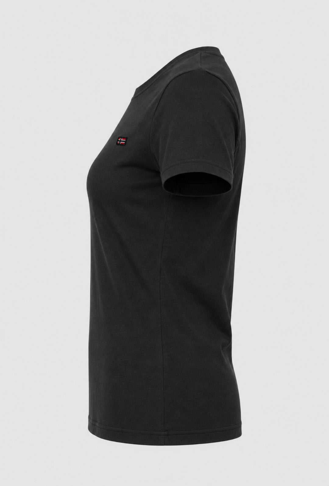 T-Shirt Donna Norway in Cotone 100%- NERO