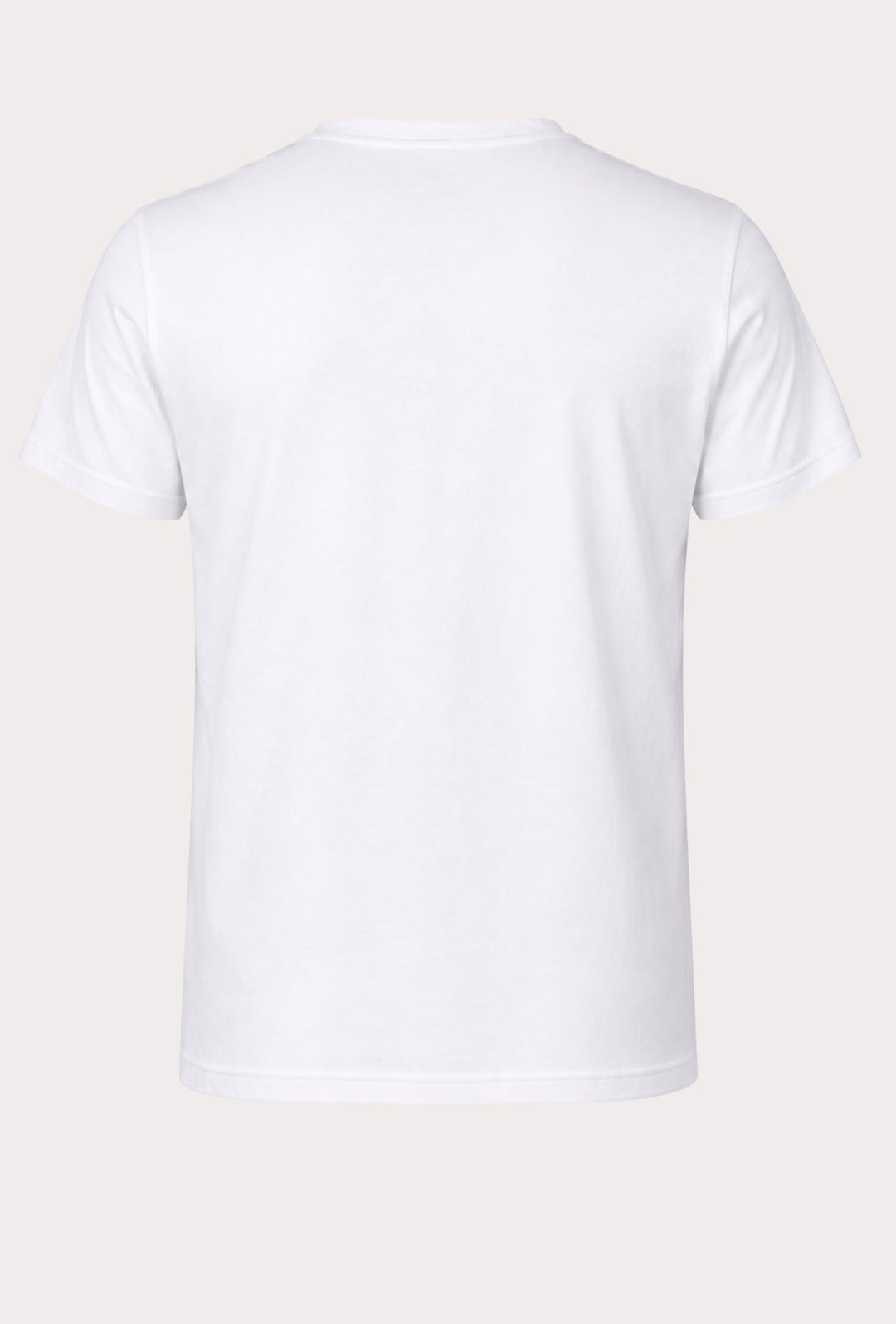 T-Shirt Uomo P-CLUB  100% Cotone con Logo Ricamato A Rilievo Centrale- BIANCO