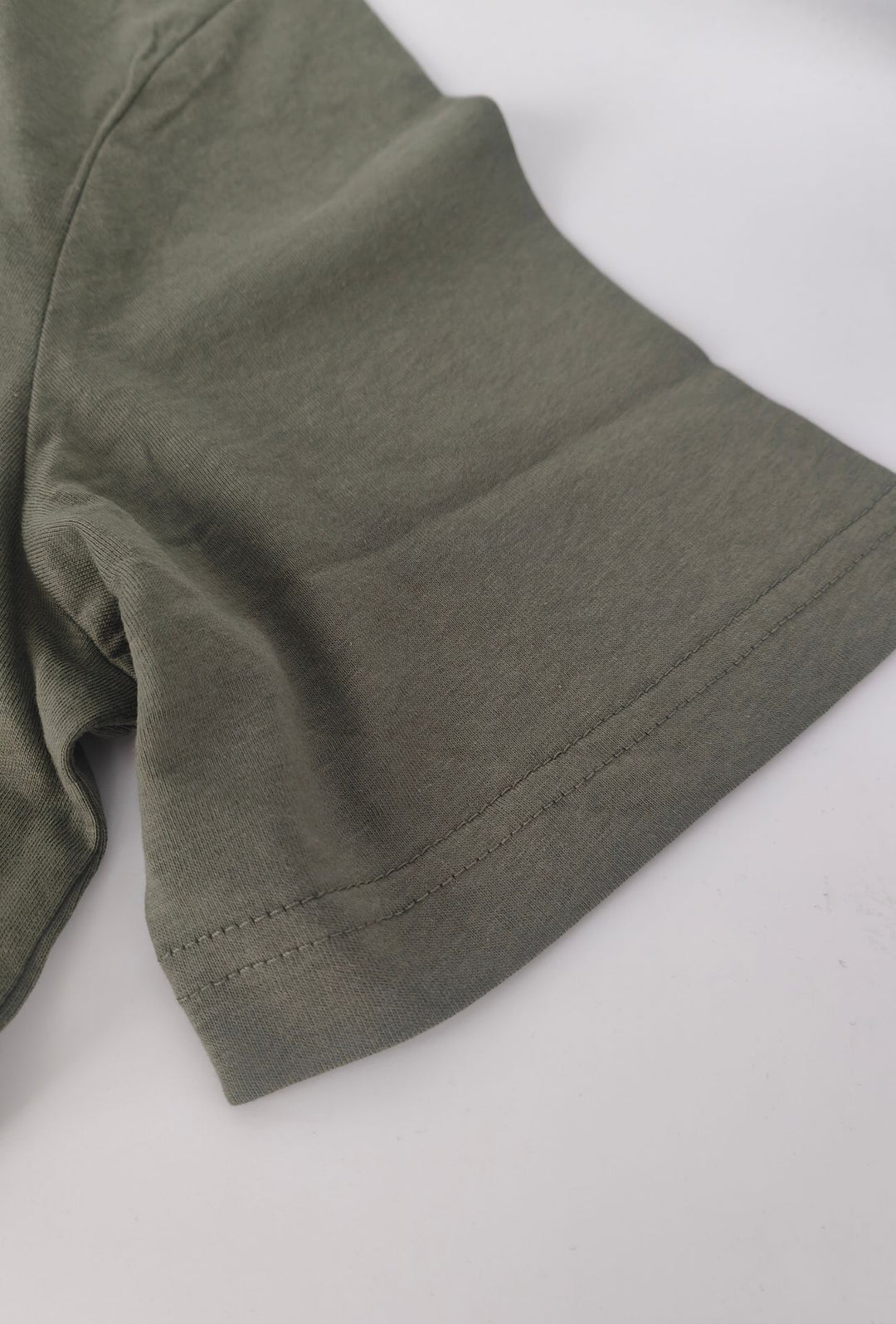 T-Shirt Uomo P-CLUB  100% Cotone con Logo Ricamato A Rilievo Centrale- VERDE MILITARE