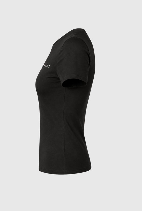 T-Shirt Donna Tommy Jeans in Cotone 100% – Slim Fit-NERO