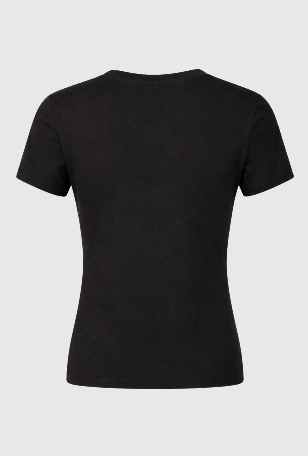 T-Shirt Donna Tommy Jeans in Cotone 100% – Slim Fit-NERO