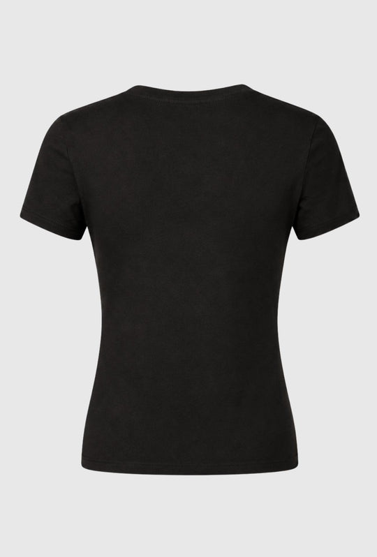 T-Shirt Donna Tommy Jeans in Cotone 100% – Slim Fit-NERO