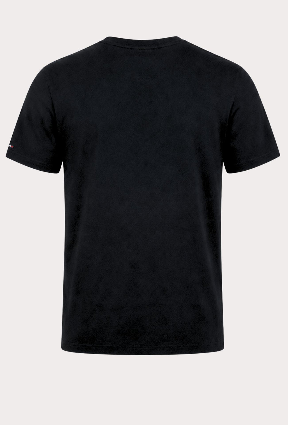 T-Shirt Uomo TOMMY JEANS Regular Fit Logo Stampato Lato Cuore- NERO