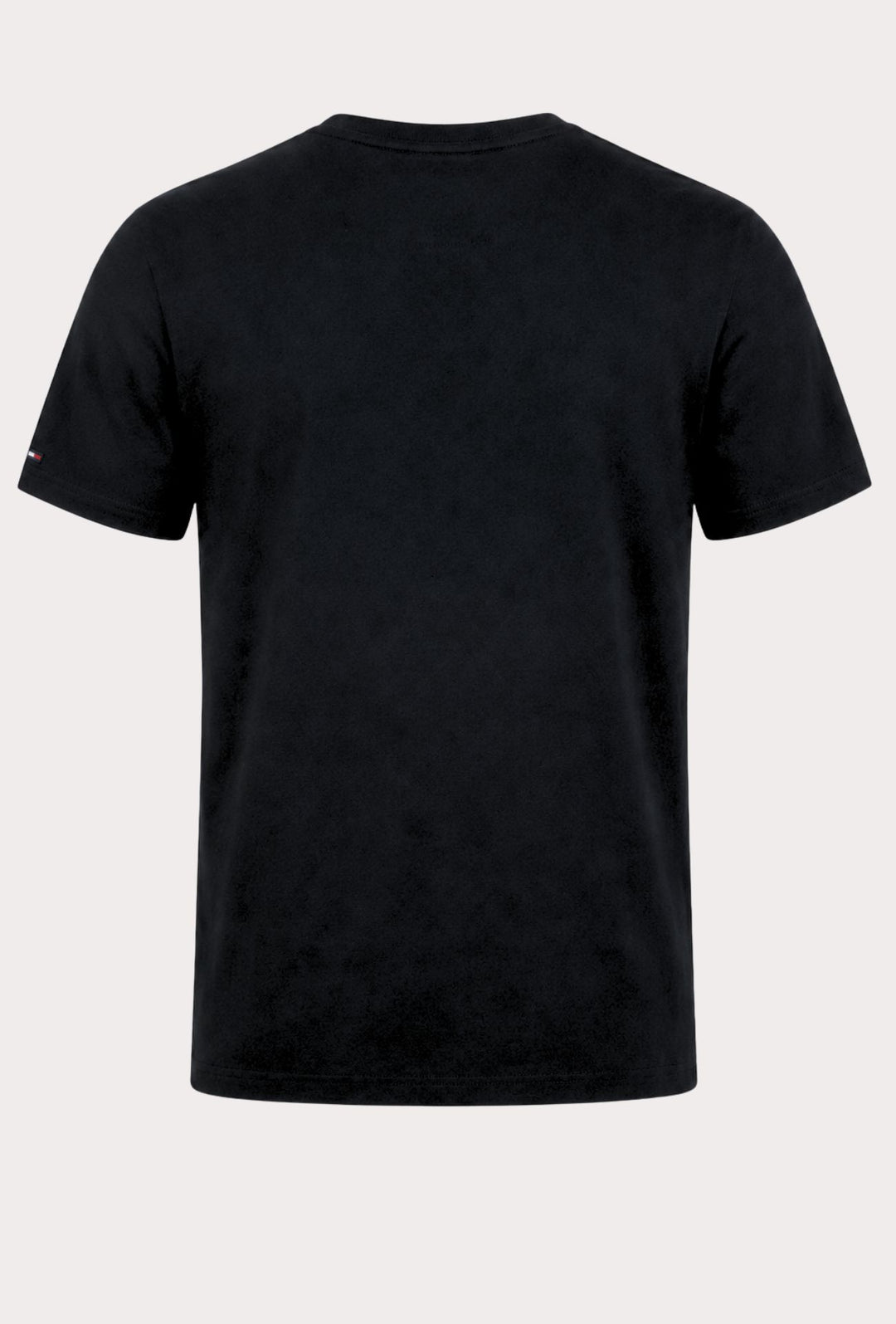 T-Shirt Uomo TOMMY JEANS Regular Fit Logo Stampato Lato Cuore- NERO