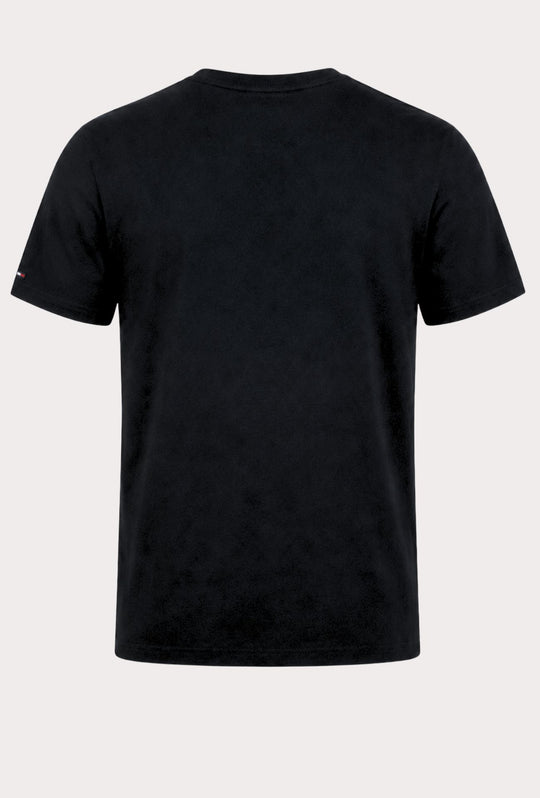 T-Shirt Uomo TOMMY JEANS Regular Fit Logo Stampato Lato Cuore- NERO