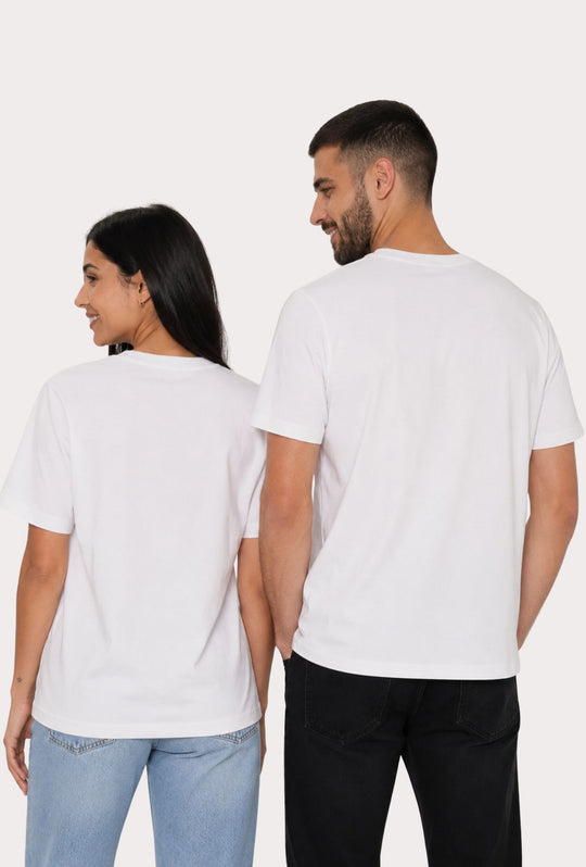 T- Shirt GUESS UNISEX 100% cotone- BIANCO