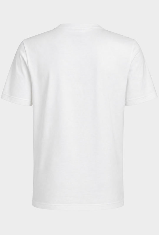 T-Shirt ADIDAS girocollo scritta centrale stampata colore beige Regular Fit- BIANCO