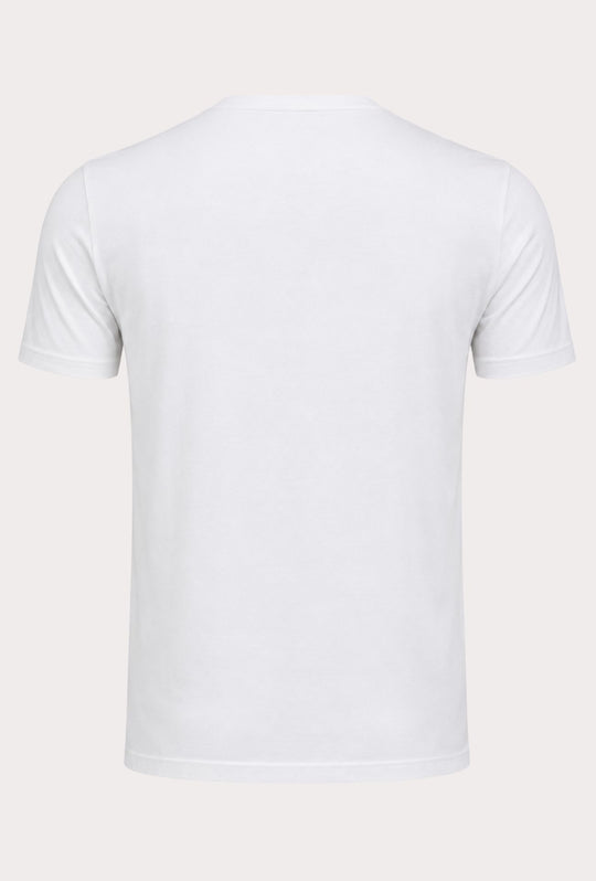 T-shirt Uomo Collo Serafino Aleandro La Corte -BIANCO