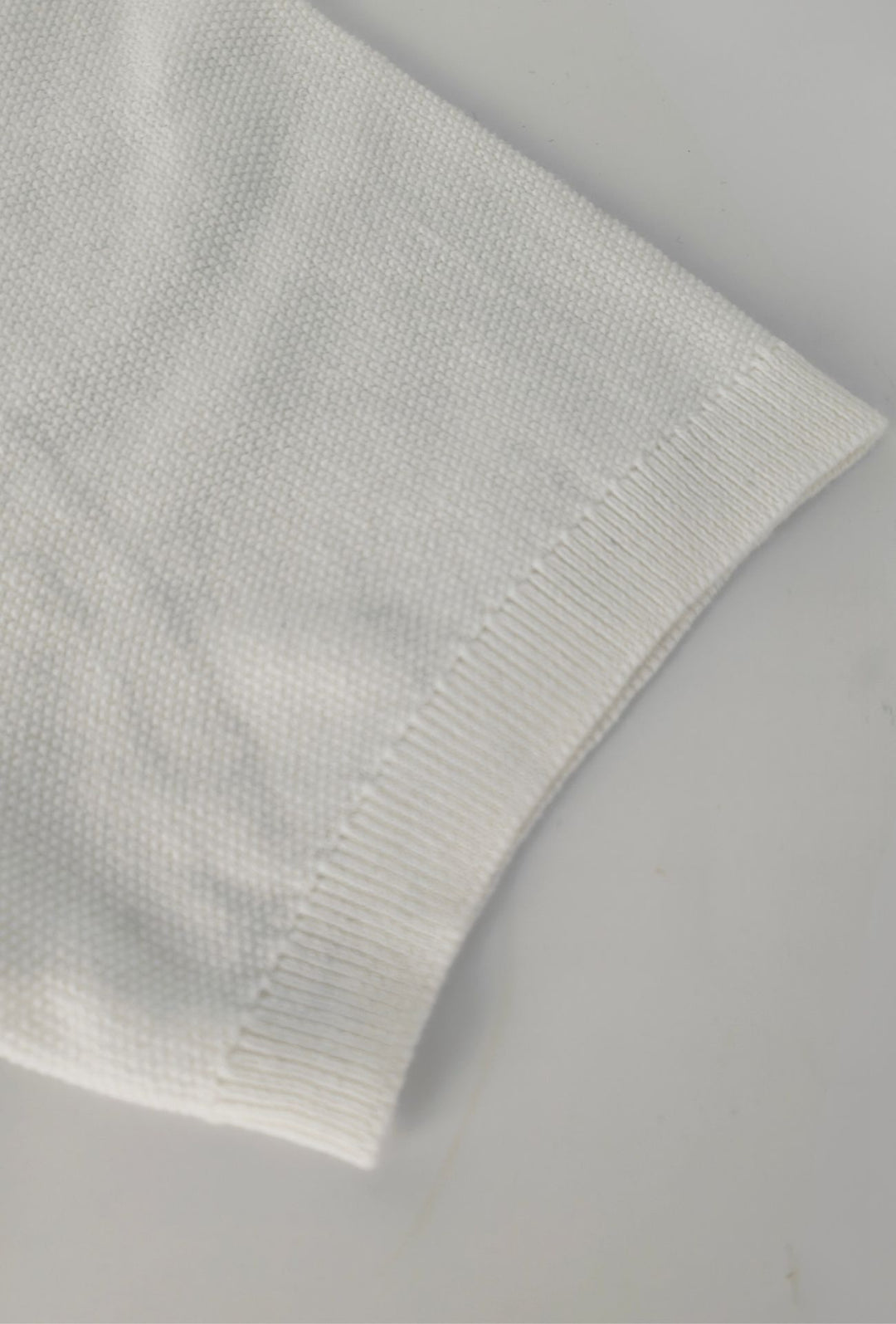 T- Shirt uomo Girocollo in maglia 100% Cotone trama lavorata DRESSERD- BIANCO