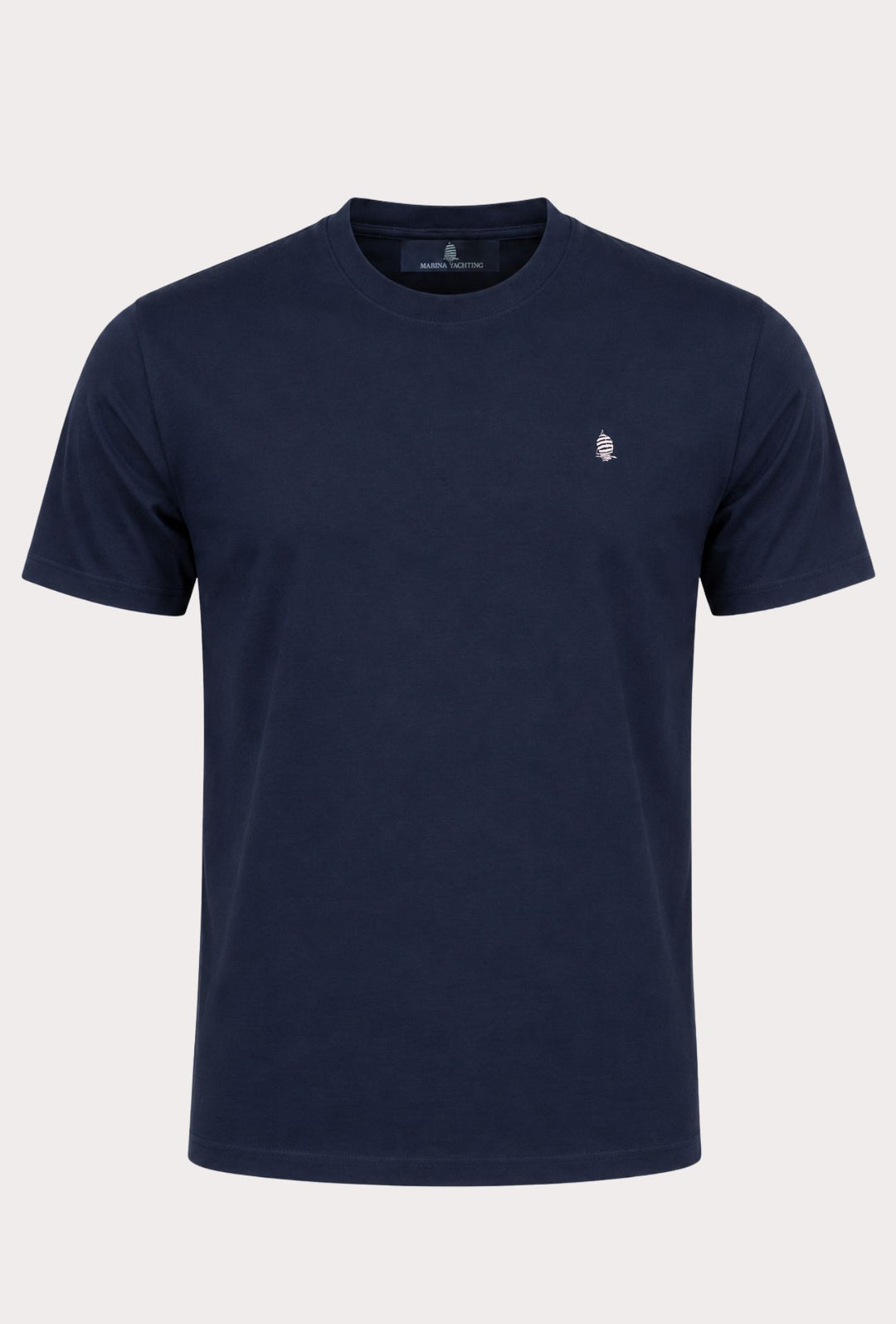 T- Shirt Uomo MARINA YACHTING 100% cotone logo piccolo ricamato lato cuore- BLU NAVY