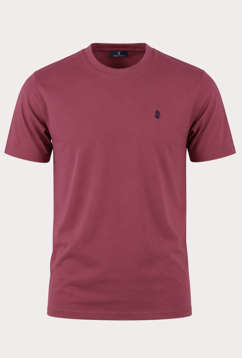 T- Shirt Uomo MARINA YACHTING 100% cotone logo piccolo ricamato lato cuore- BORDEAUX
