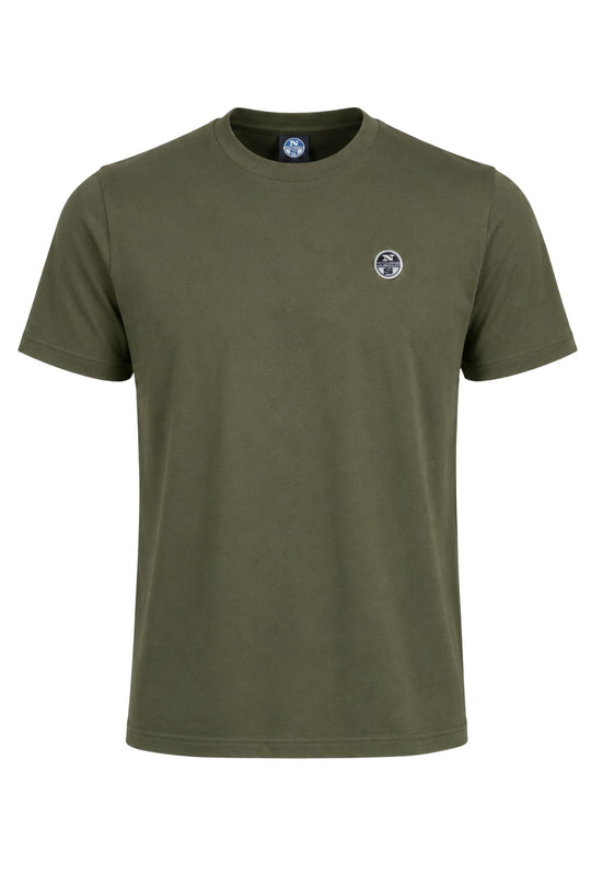T-Shirt Uomo North Sails Logo piccolo -VERDE MILITARE