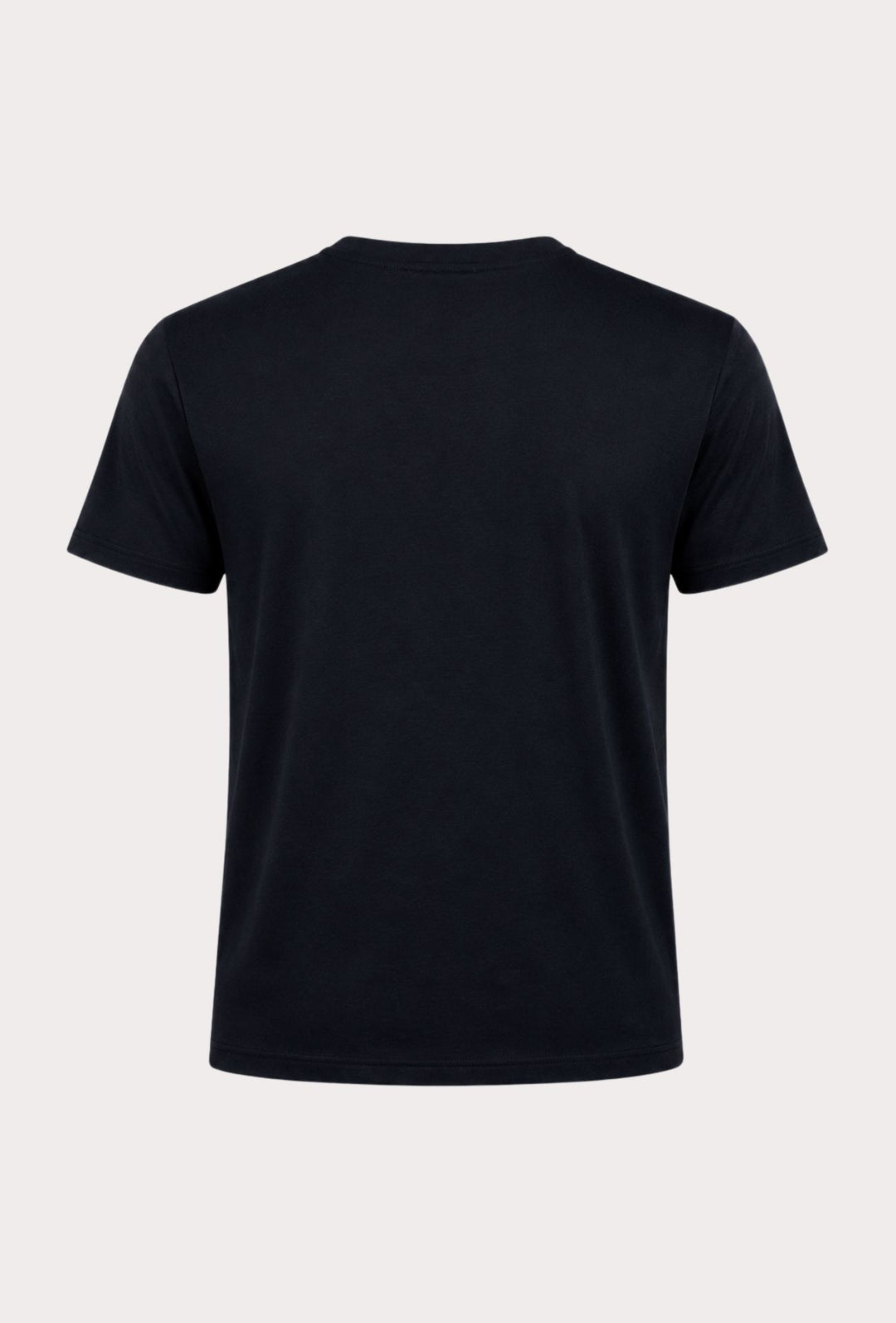 T- Shirt Uomo Tessuto Di Scozia scollo a V -  NERO