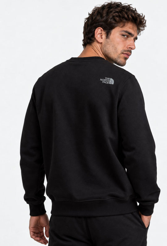 Tuta Uomo Completa THE NORTH FACE Cotone Felpato Senza Cappuccio - NERO