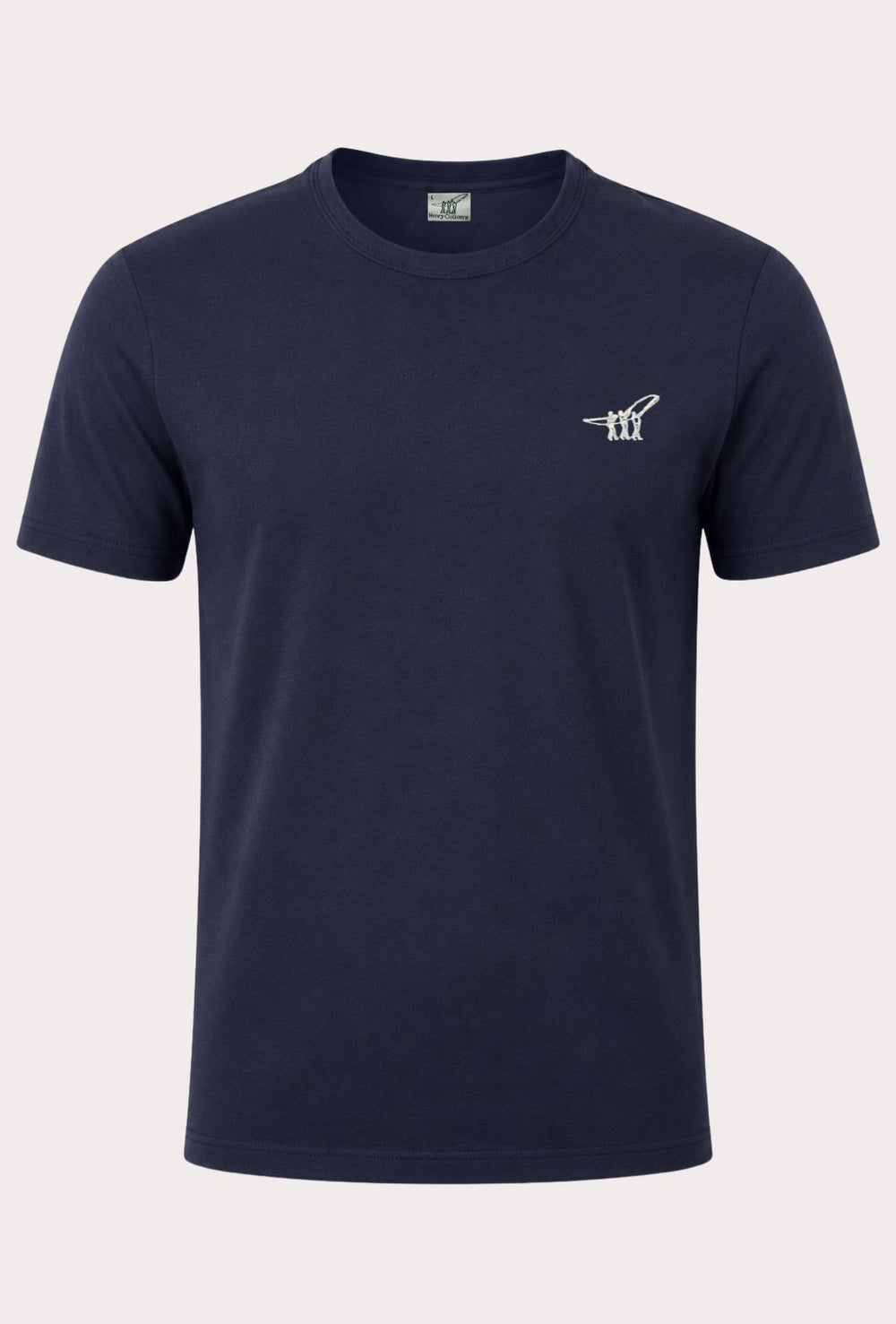 T-Shirt Uomo Girocollo HENRY COTTON'S 100% Cotone - BLU