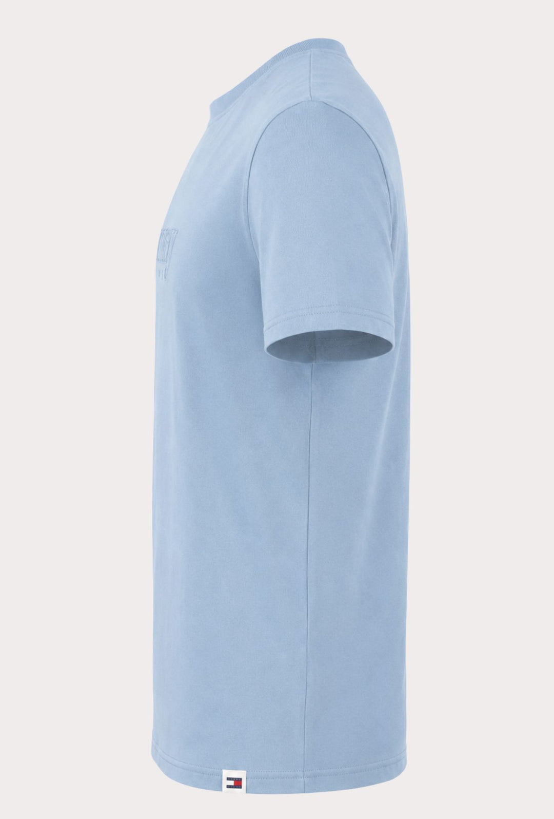 T-Shirt uomo TOMMY JEANS con scritta in rilievo - AZZURRO