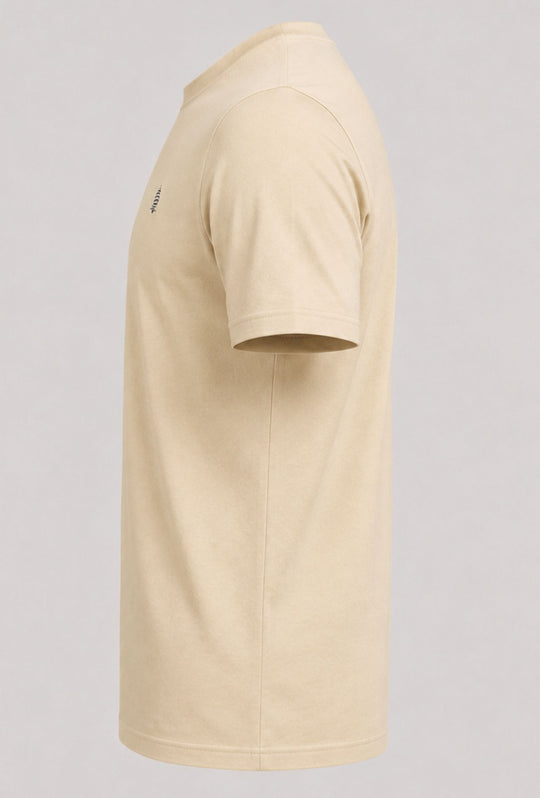 T- Shirt Uomo MARINA YACHTING 100% cotone logo piccolo ricamato lato cuore- BEIGE