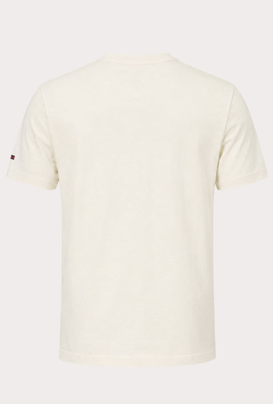 T-Shirt Uomo TOMMY JEANS Regular Fit Logo Stampato Lato Cuore- ECRU