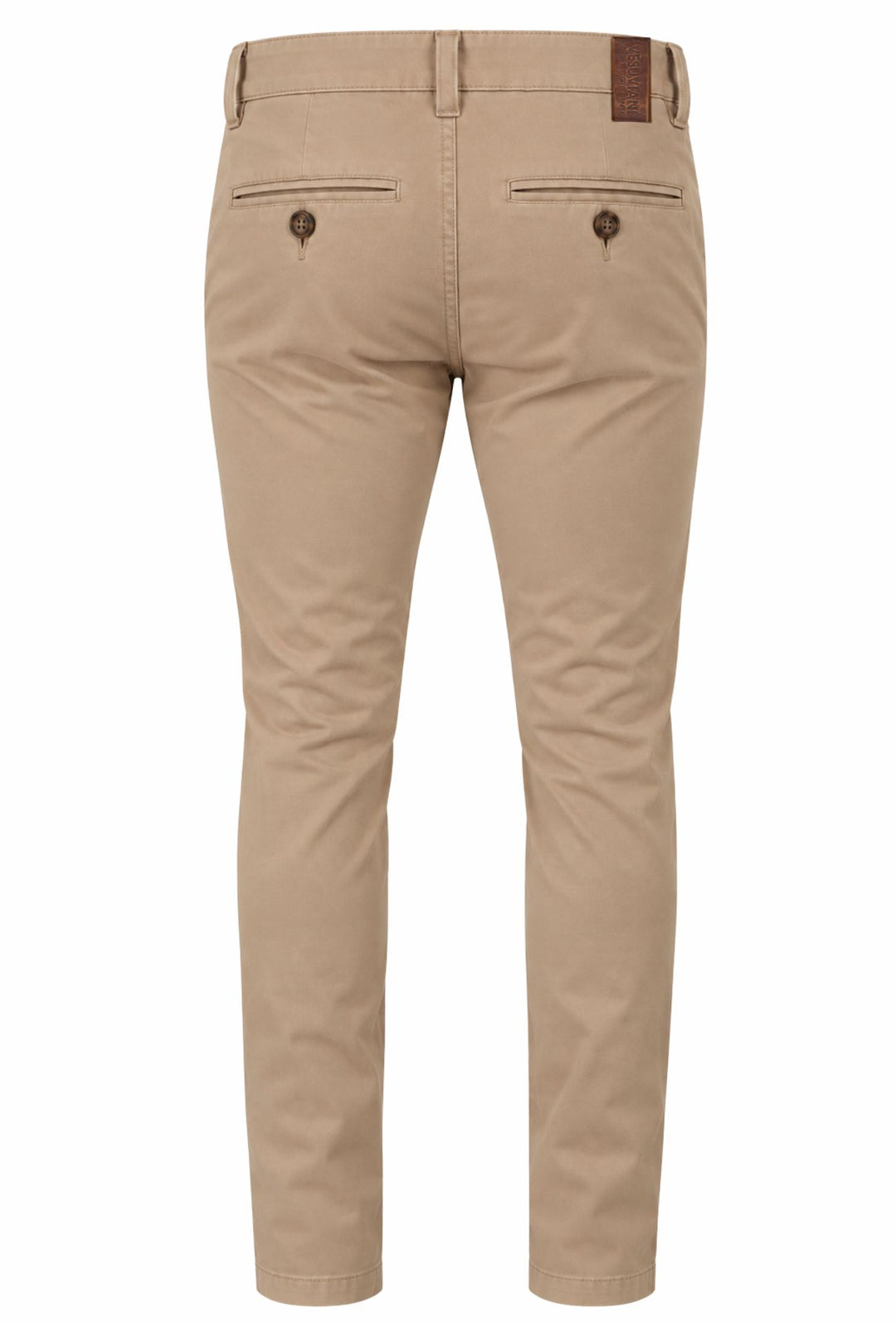 Pantalone Uomo Gamba Stretta Tasca America Invernale Pantaloni Dresserd - BEIGE