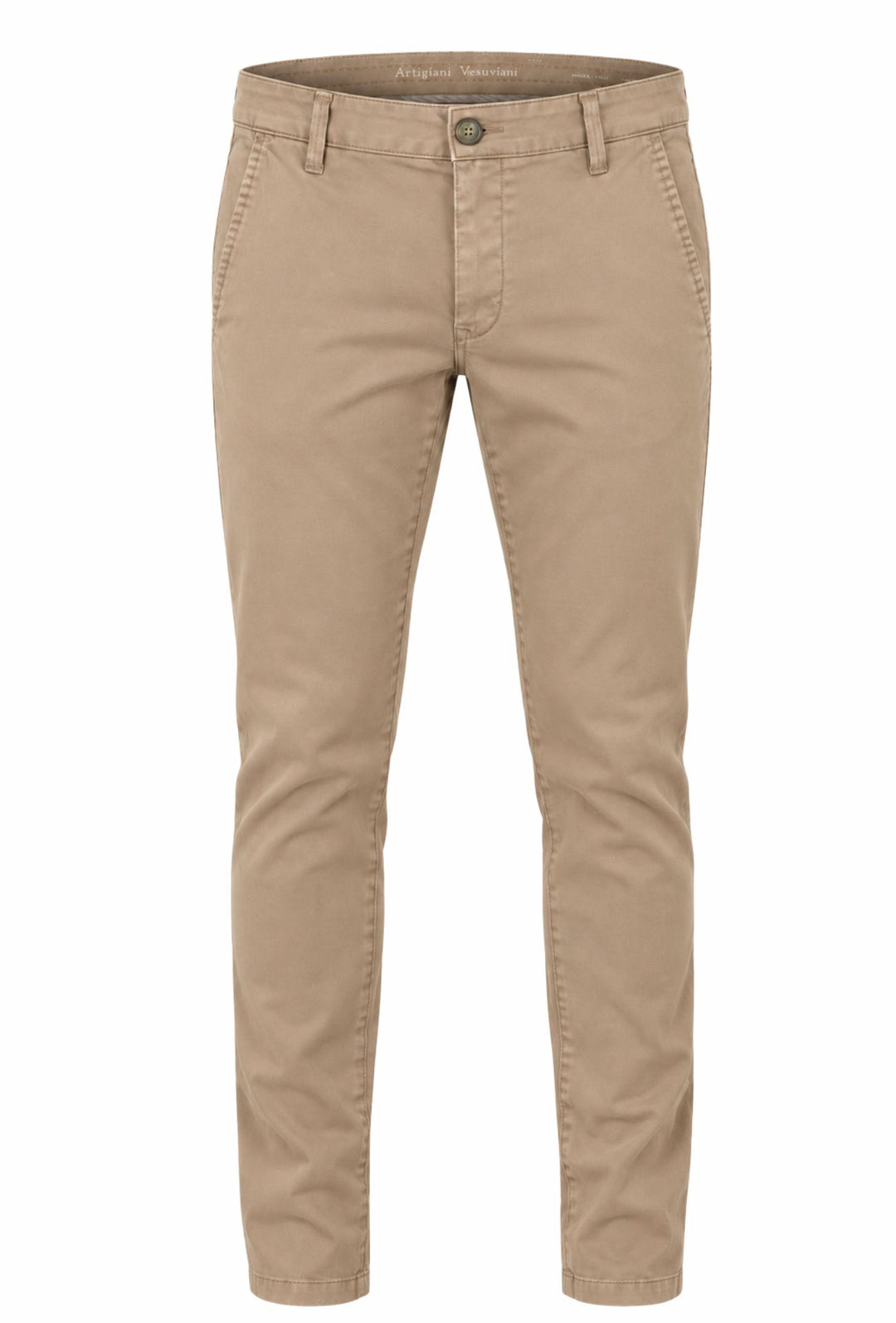 Pantalone Uomo Gamba Stretta Tasca America Invernale Pantaloni Dresserd - BEIGE